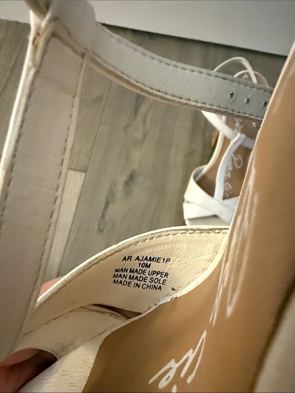 American Rag White Cork Platform Wedge Sandals - Picture 6 of 6